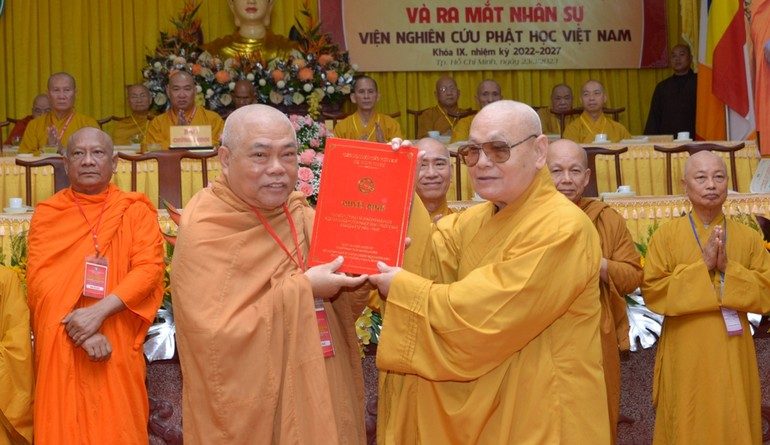 Hòa thượng Thích Giác Toàn làm Viện trưởng Viện Nghiên cứu Phật học Việt Nam nhiệm kỳ 2022-2027