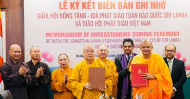 GHPGVN ký kết bản ghi nhớ với Tăng-già Phật giáo Sri Lanka